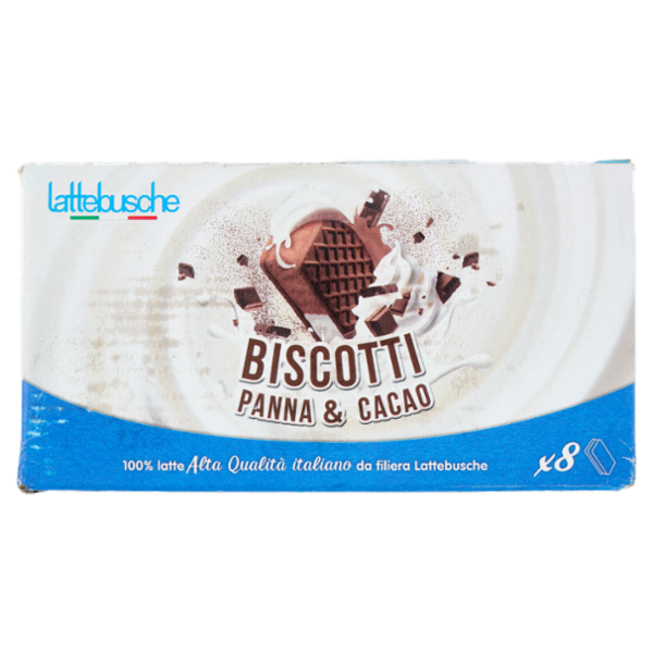 lattebusche Biscotti panna & cacao 8 x 50 g