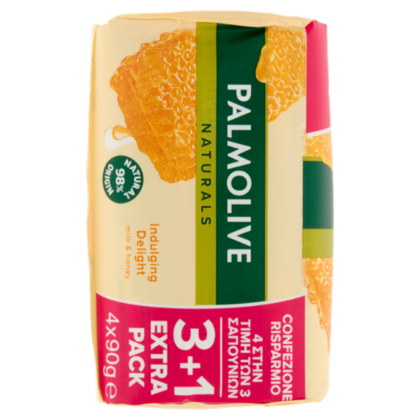 Palmolive sapone solido Naturals latte & miele 4x90 g