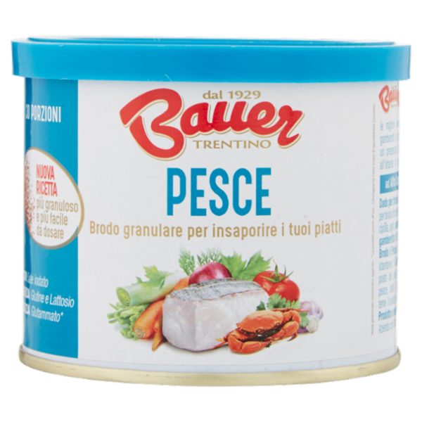 Bauer Pesce Brodo granulare per insaporire i tuoi piatti 120 g