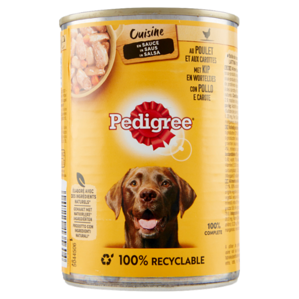 Pedigree Cibo Umido Cane con Pollo e Carote in Salsa 400 g