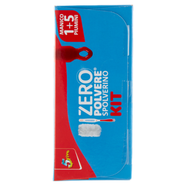 Super5 Zero Polvere Spolverino Kit Manico 1 + 5 Piumini