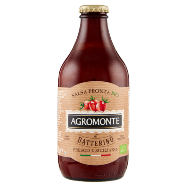 Agromonte Salsa Pronta Bio di Datterino Fresco e Siciliano 330 g