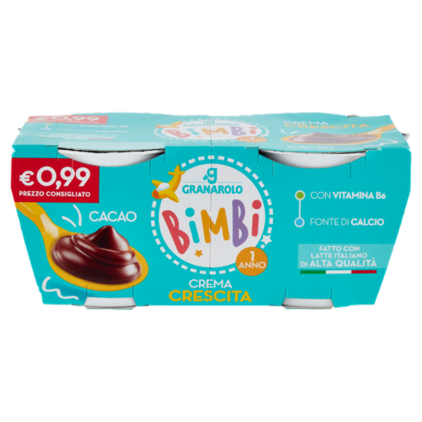 Granarolo Bimbi Crema Crescita Cacao 2 x 100 g