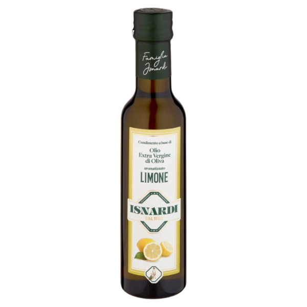 Isnardi Condimento a base di Olio Extra Vergine di Oliva aromatizzato Limone 0,250 l