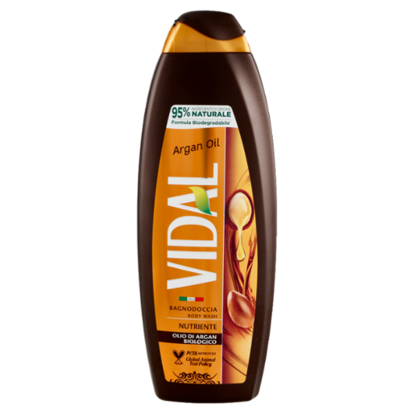 Vidal Argan Oil Bagnodoccia Nutriente Olio di Argan Biologico 750 ml