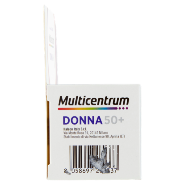 Multicentrum donna 50 + integratore multivitaminico completo con vitamina D, acido folico 30 cpr 49g