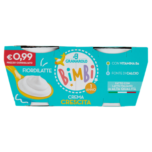 Granarolo Bimbi Crema Crescita Fiordilatte 2 x 100 g