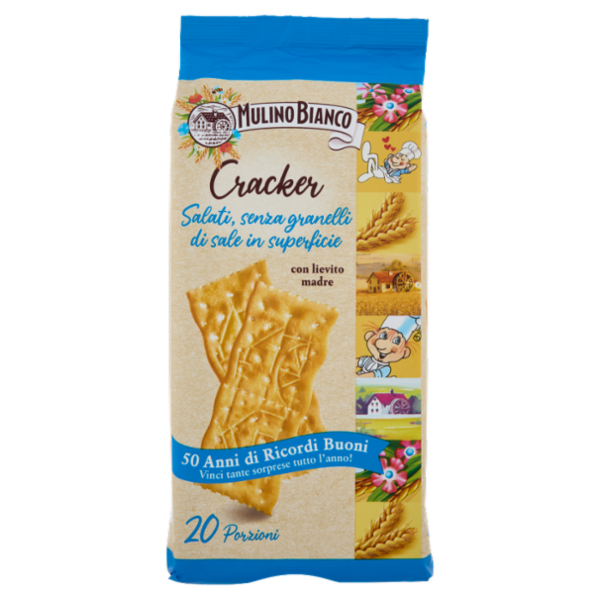 Mulino Bianco Cracker non Salati con Farina Sostenibile 500g