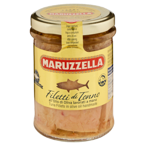 Maruzzella Filetti di Tonno all'Olio di Oliva lavorati a mano 185 g