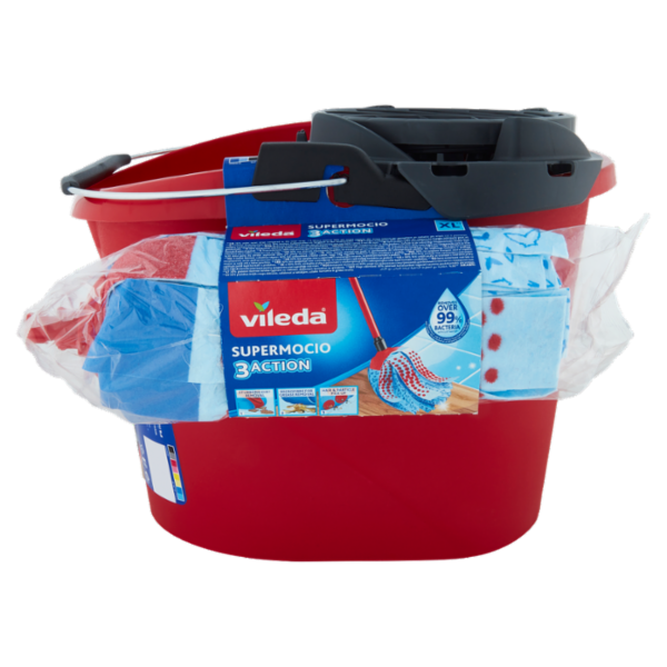 Vileda Supermocio Torsion Power + Manico Intero + Supermocio 3Action