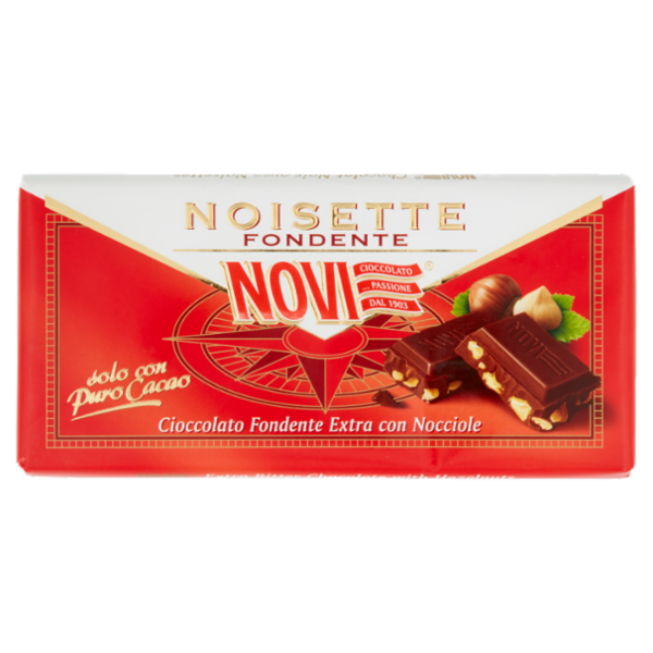 Novi Noisette Fondente Cioccolato Fondente Extra con Nocciole 100 g