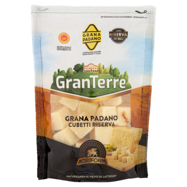 Oro del Tempo Grana Padano DOP cubetti Riserva Oltre 20 Mesi 250 g
