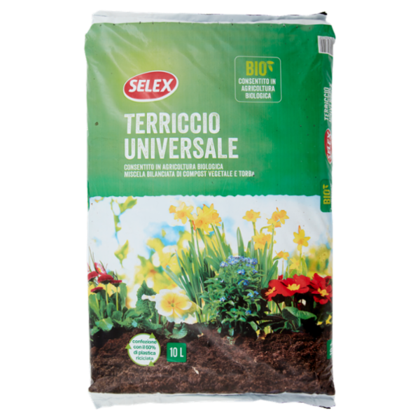 Selex Giardinaggio Terriccio per Piante d'Appartamento 10 L