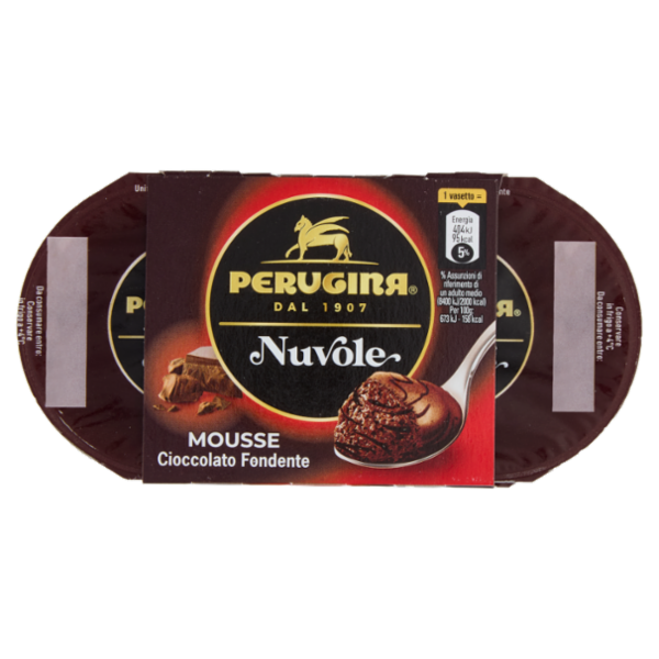 PERUGINA Nuvole Mousse Cioccolato fondente 4 x 60 g