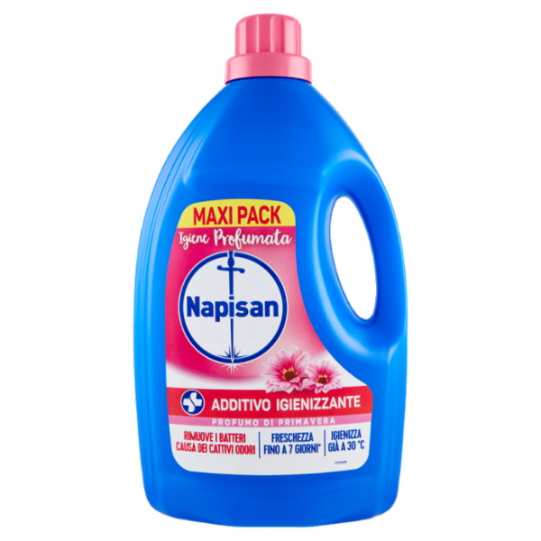 Napisan Liquido Profumo di Primavera Additivo igienizzante lavatrice 2400 ml