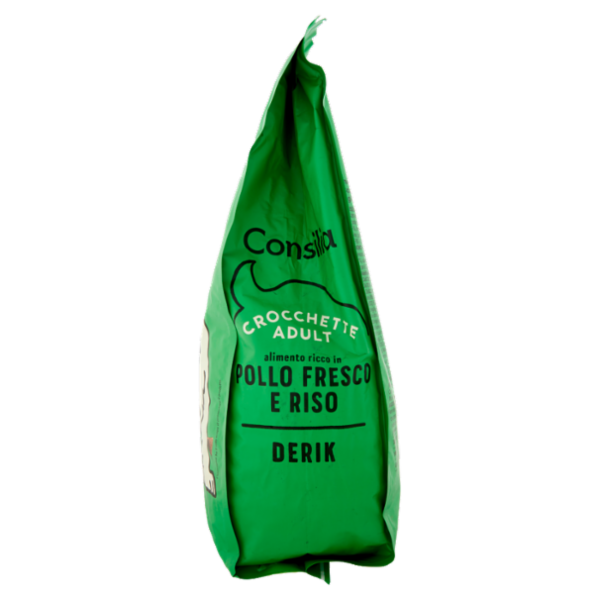 Consilia Derik Cane Adulto di Taglia Medio/Grande Crocchette con Pollo Fresco e Riso 3 kg
