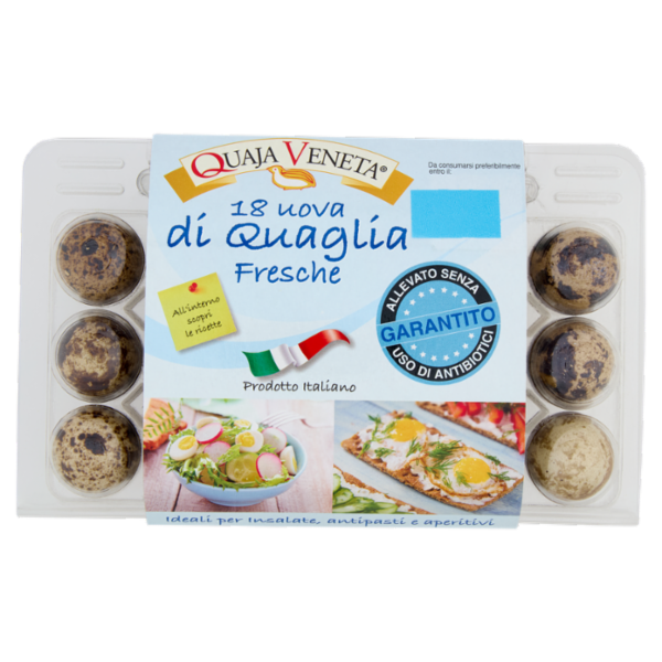 Quaja Veneta 18 uova di Quaglia Fresche 200 g