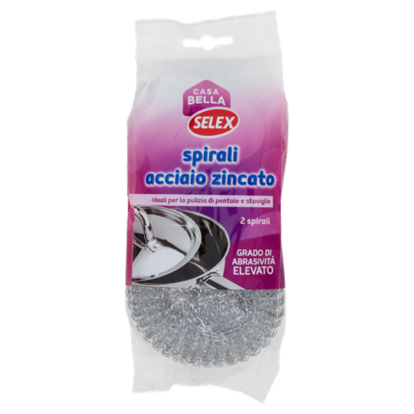 Selex Casa Bella Pagliette in Acciaio Zincato 2 pezzi