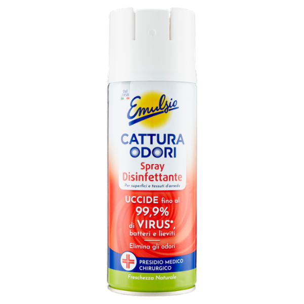 Emulsio Cattura Odori Spray Disinfettante Freschezza Naturale 350 ml