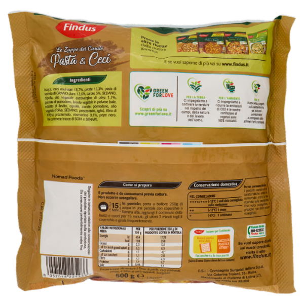 Findus Le Zuppe del Casale Pasta & Ceci 500 g