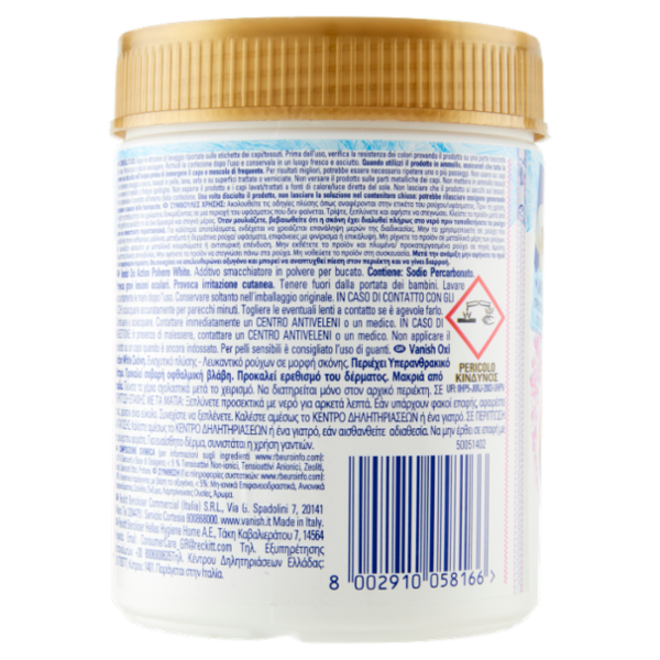 Vanish Oxi Action Polvere bianca Smacchiatore bucato 500g