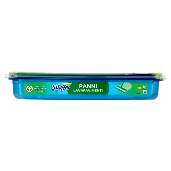 Swiffer Wet Panni Umidi Lavapavimenti Limone - Ricarica 10 Salviette