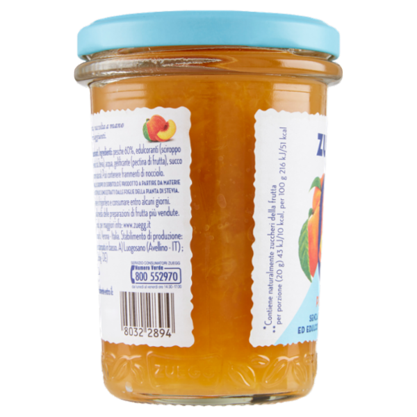 Zuegg Zero Zuccheri Aggiunti* Pesche 220 g