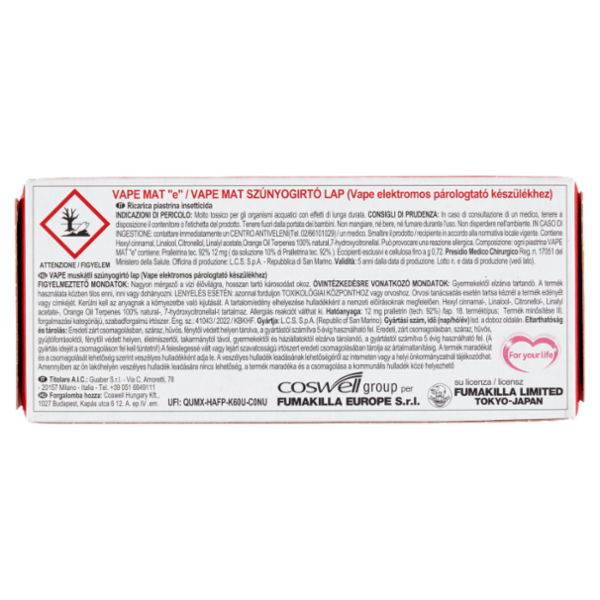 VAPE Ricarica Piastrine Classica 30 Pezzi