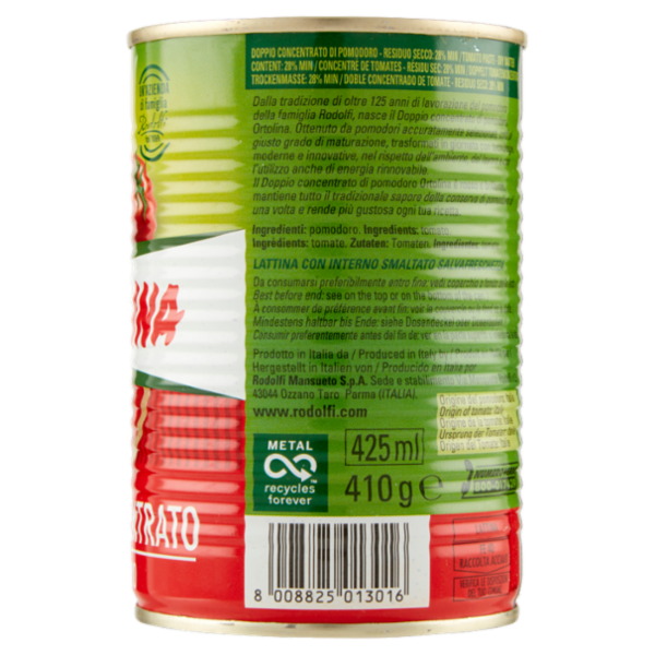 Ortolina Doppio Concentrato di Pomodoro 410 g