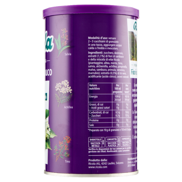 Ricola Preparato per Tisana Fiori di sambuco 200 g