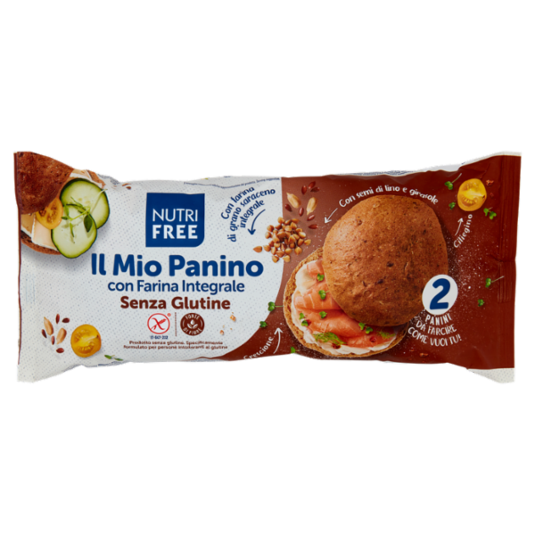 Nutrifree il Mio Panino con Farina Integrale Senza Glutine 180 g