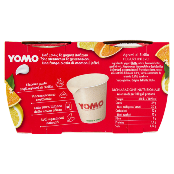 Yomo Intero Agrumi di Sicilia 2 x 125 g