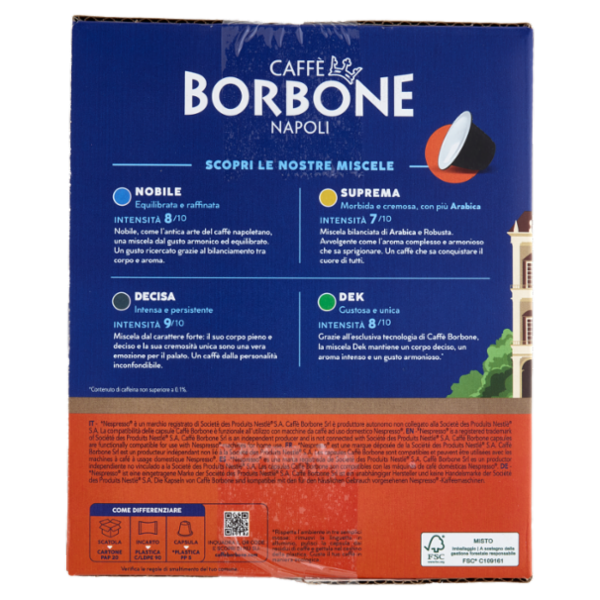 Caffè Borbone Miscela Decisa Capsule Compatibili Nespresso* 50 x 5 g