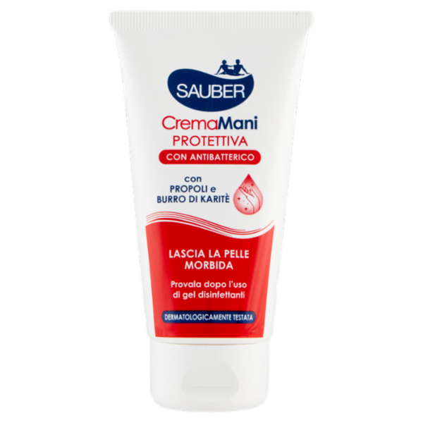 Sauber CremaMani Protettiva con Antibatterico 75 ml