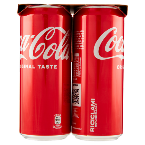 COCA-COLA Original Taste Lattina 4 x 330 ml