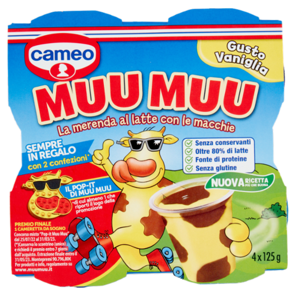 cameo Muu Muu Gusto Vaniglia 4 x 125 g