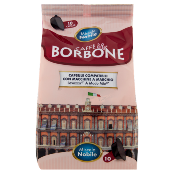 Caffè Borbone Miscela Nobile Capsule Compatibili Lavazza* A modo Mio* 10 x 7,2 g