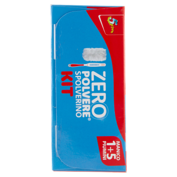 Super5 Zero Polvere Spolverino Kit Manico 1 + 5 Piumini