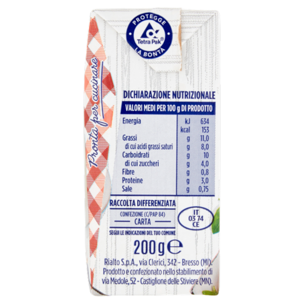 IL GIGANTE Besciamella UHT a Lunga Conservazione 200 g