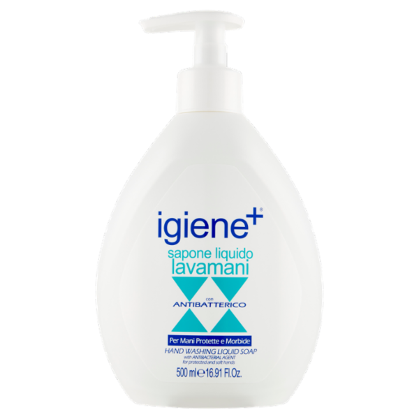 igiene+ sapone liquido lavamani con Antibatterico 500 ml
