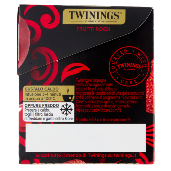 Twinings Tè nero aromatizzato Frutti Rossi 25 x 2 g