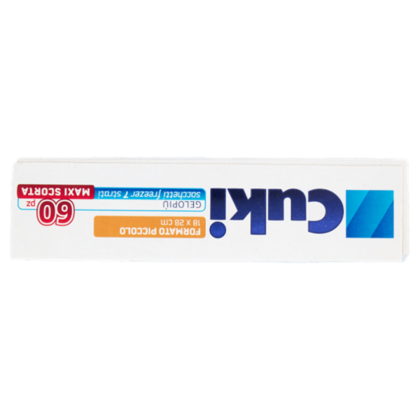 Cuki Congela Gelopiù sacchetti freezer 7 strati Formato Piccolo 18 x 28 cm 60 pz