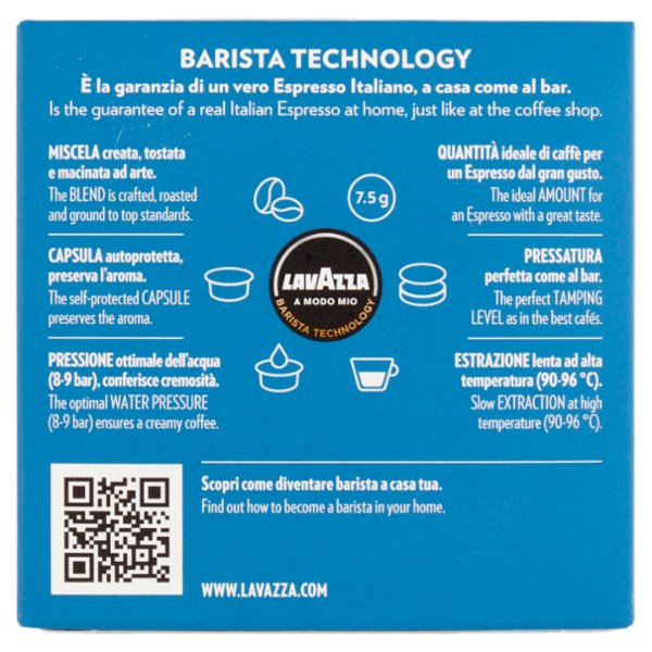 Lavazza A Modo Mio Dek 16 Capsule 120 g
