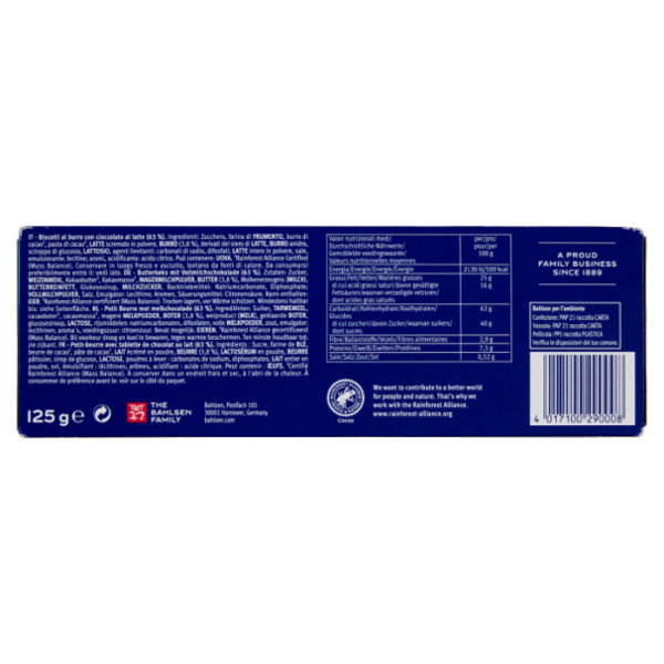 Bahlsen Choco Leibniz Latte 125 g