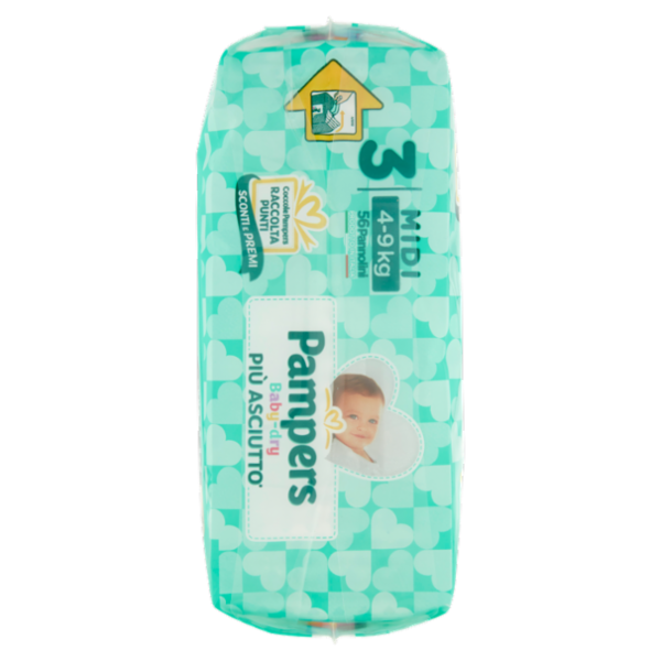 Pampers Baby-dry 3 Midi 28+28 pz