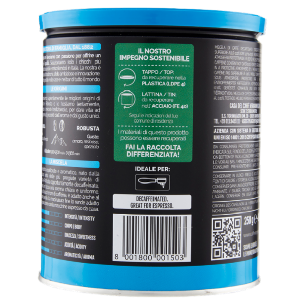 Caffè Vergnano 1882 Decaffeinato Espresso 250 g