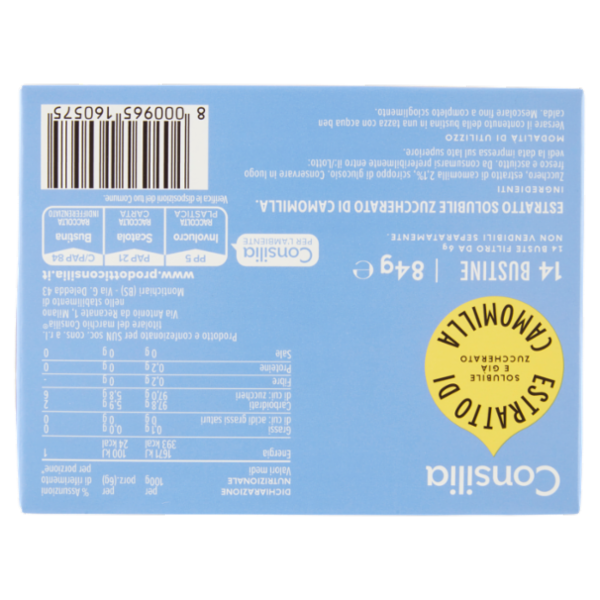 Consilia Camomilla Solubile 14 Bustine 84 g