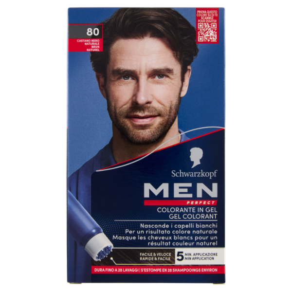 men Perfect Colorante in Gel 80 Castano Nero Naturale