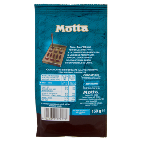 Motta Latte e Fondente 150 g