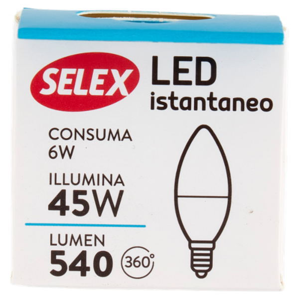 Selex Lampadina Led SMD Mini Oliva E14 6W